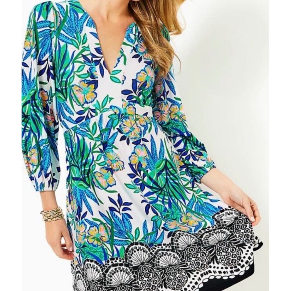 Lilly Pulitzer Wexlee Multi Golden Hour Glam Floral Dress 10